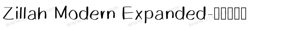Zillah Modern Expanded字体转换